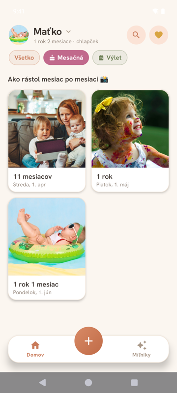 Mesačná — ako rástol